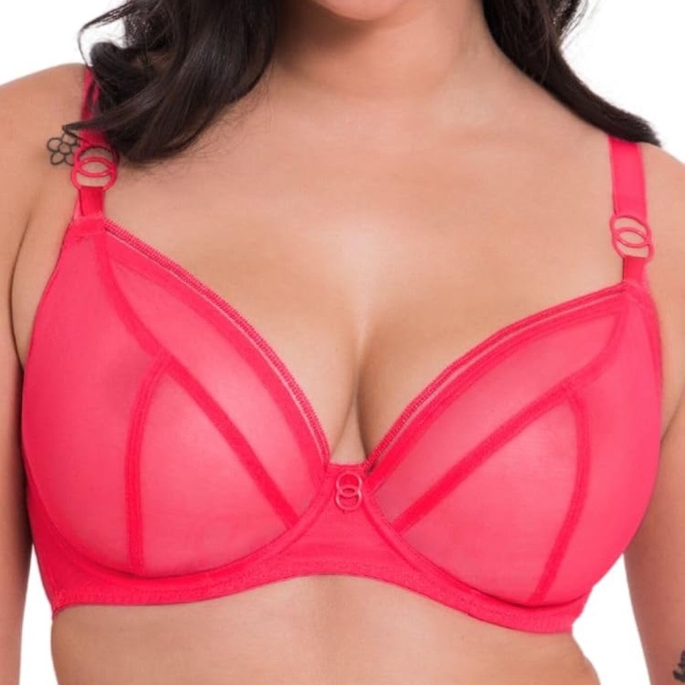 Curvy Kate lifestyle plunge sheer underwire bra. US 30J / UK 30GG / EU 65J